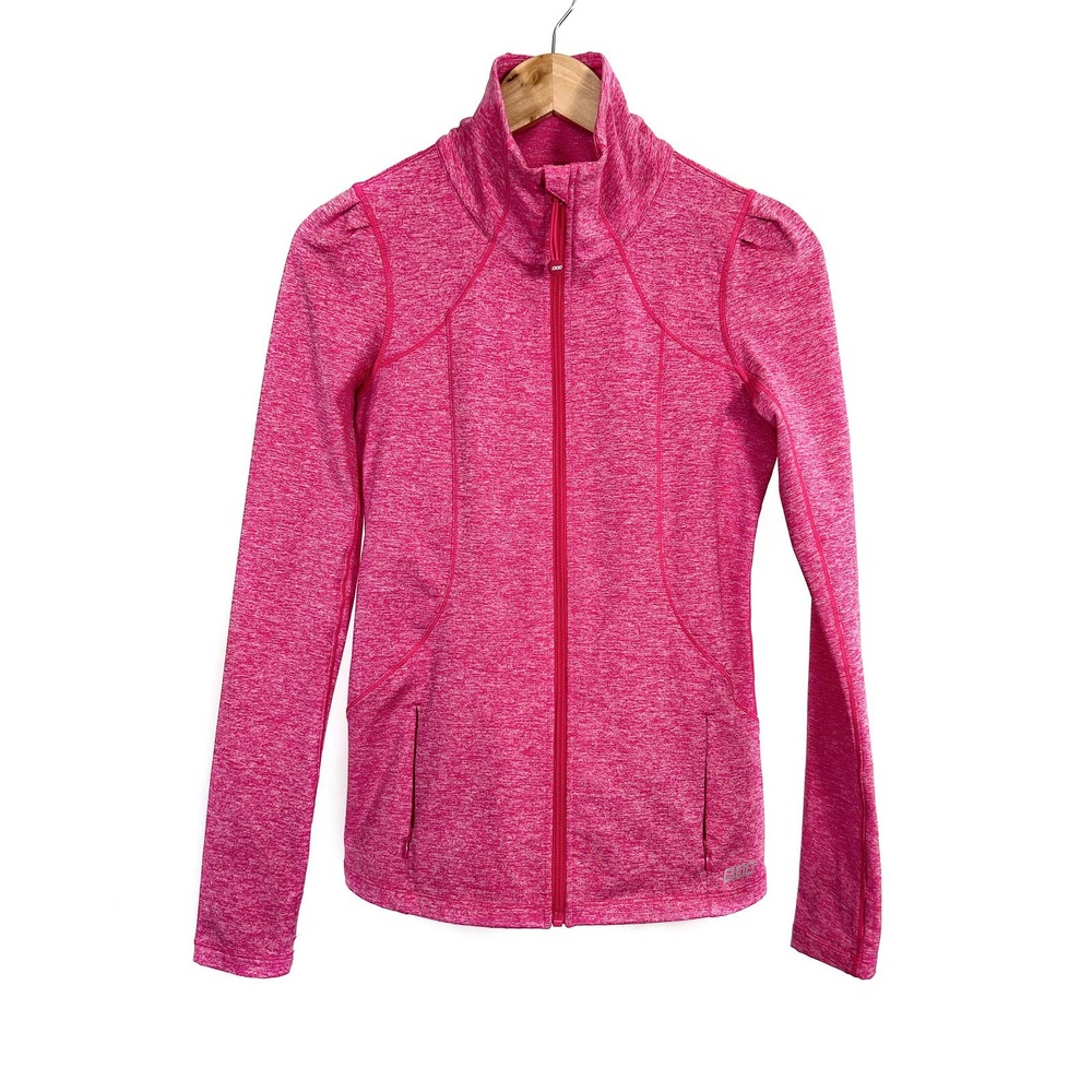 Lorna Jane Full Zip Jacket Heathered Pink Womens Size S